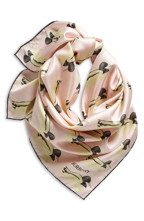 burberry duck print|Burberry Duck Print Silk Square Scarf .